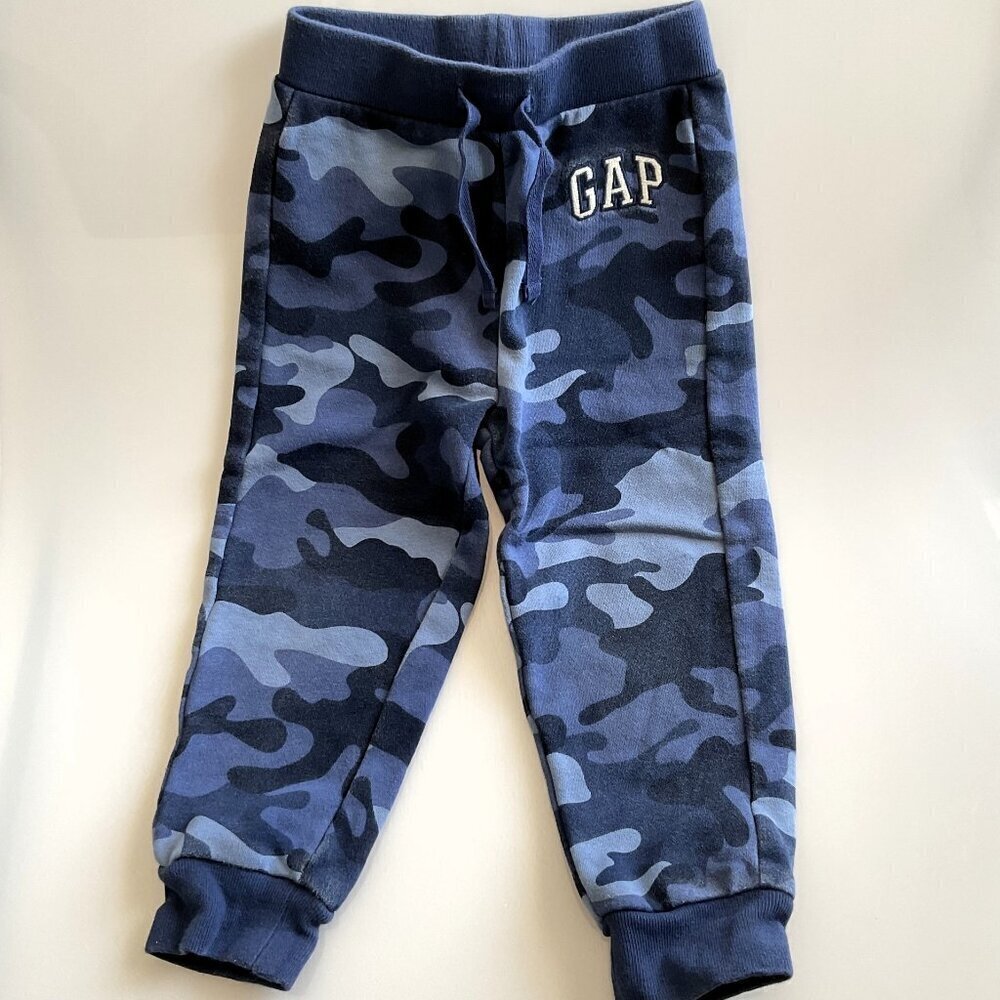 Baby GAP Blue CAMO JOGGERS UNISEX 3 Toddler